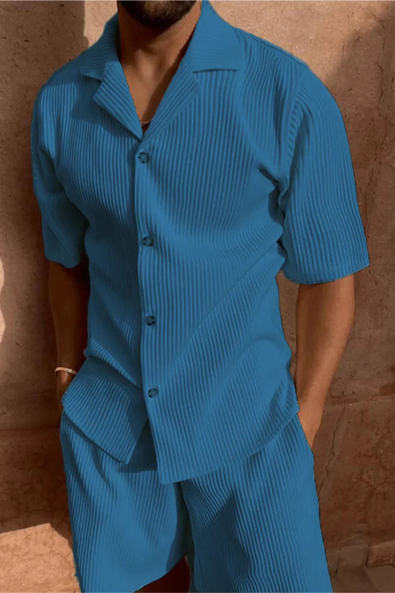 [BUY 1 GET 1 FREE] Madrid Premium Shirt & Shorts Set